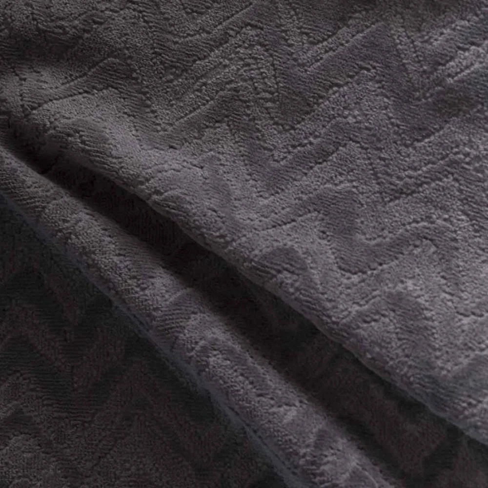 Missoni Home Rex 86 Bath & Hand Towel Set Grey NEW